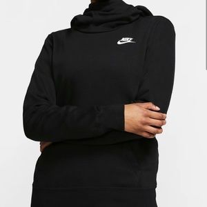 NIKE cowl neck pullover hoodie